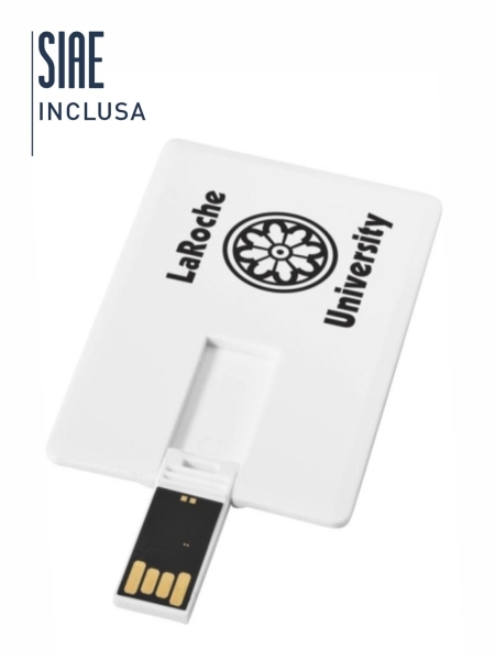 Chiavetta USB Card personalizzata Slim 4 GB