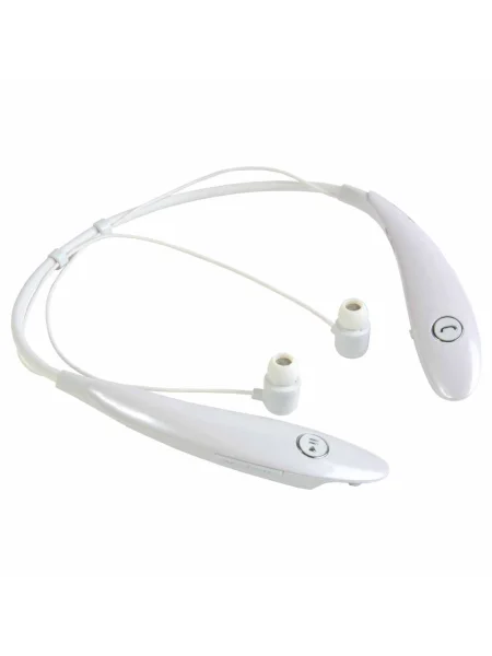 Auricolari con collarino gommato con logo cuffie personalizzato