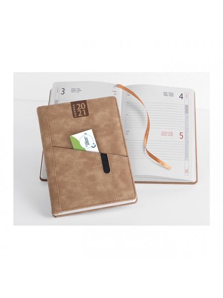 Agende giornaliere cm 15x21 con tasche anteriori - sabato e domenica abbinati