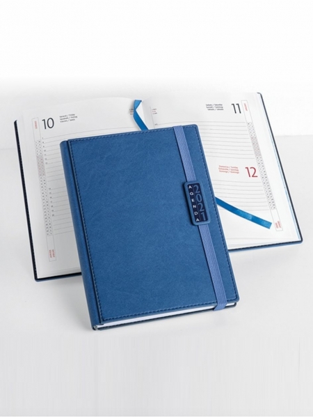 Agende giornaliere chiusura con elastico 2021 cm 15x21 sabato e domenica abbinati