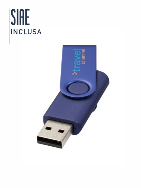 Penne usb economiche classiche girevoli personalizzate