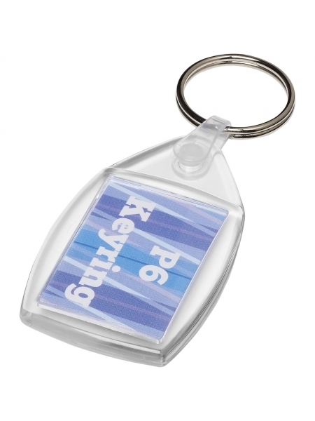 Portachiavi con foto e cli in plastica personalizzato P6