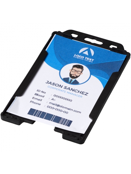 Office verticale ID nome Card It-Laccio porta Badge colore blu scuro 