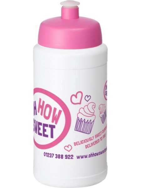 Borraccia sportiva con coperchio a cupola personalizzata Baseline Plus 500 ml