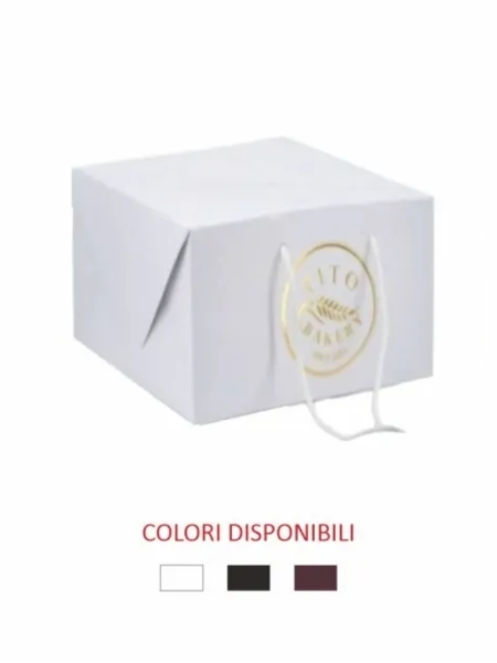 Shopper Box 21,5x21,5x21,5 cm personalizzata con stampa a caldo