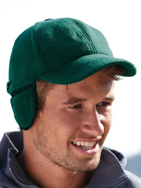 Cappello paraorecchie personalizzato Myrtle Beach Fleece Cap with Earflaps