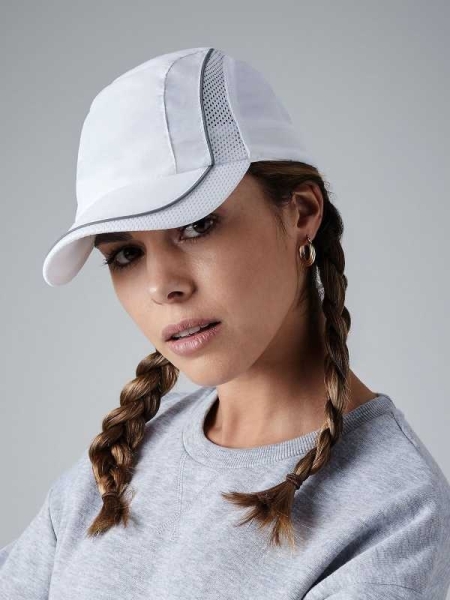 Cappellino baseball personalizzato Beechfield Coolmax Flow Mesh
