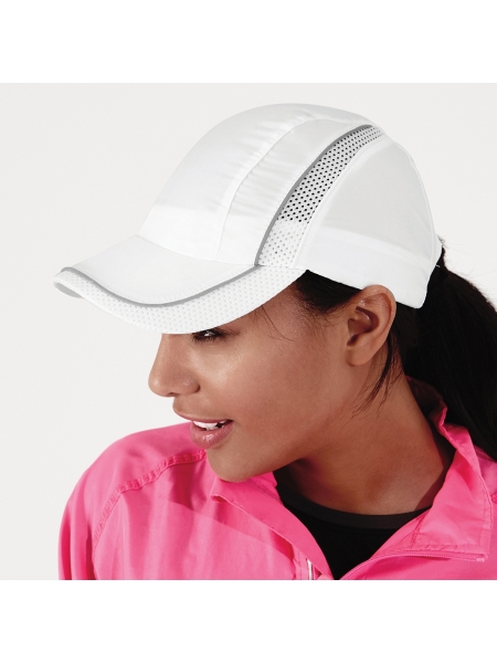 Cappellino adulto personalizzato Beechfield Coolmax Flow Mesh Cap
