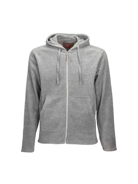 Felpa uomo con zip lunga in micropolar 180 g/m²