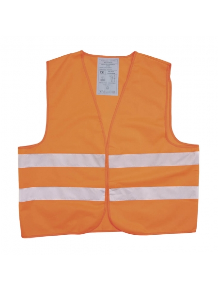 Gilet ad alta visibilità colore fluo con bande