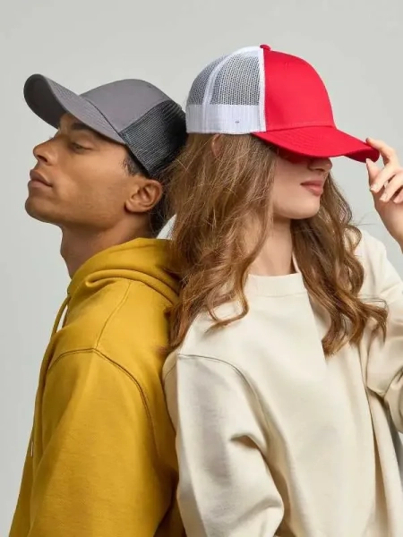 Cappellino trucker personalizzabile Atlantis Recy Three