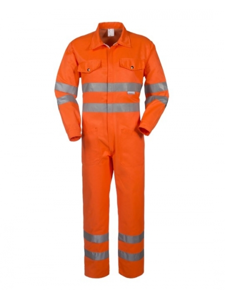 Tuta intera alta visibilità da lavoro personalizzata Rossini Tech Hi-Vis