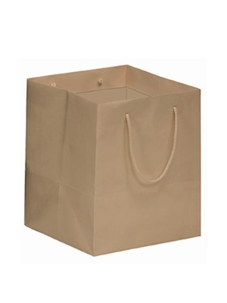 Buste per pasticceria in carta kraft bianca o avana personalizzate 32 x 31 x 23 cm