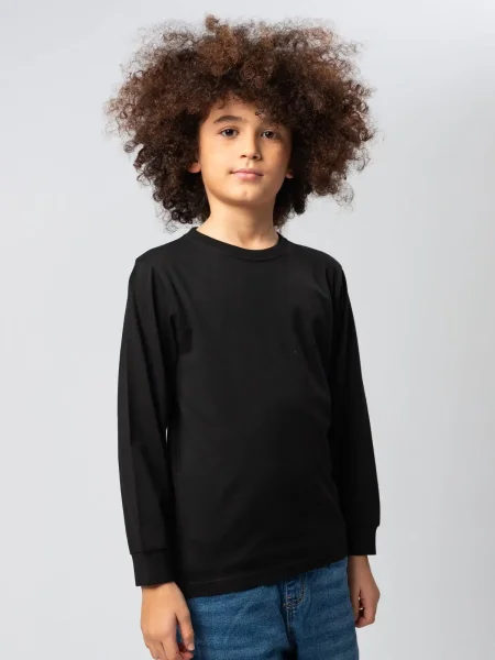 Maglietta da bambino personalizzabile Black Spider Evolution Kids L/S