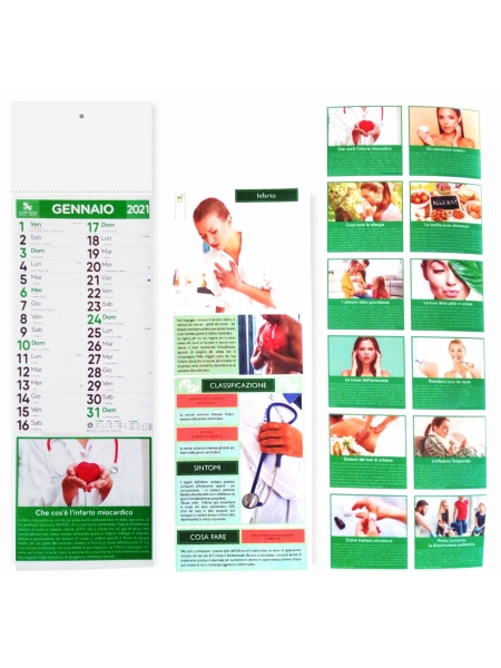 Calendari Farmacia Silhouette cm. 14,3x47