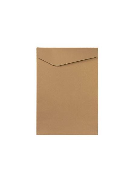 Buste regalo con pattina in carta riciclata avana 25x9x35 cm