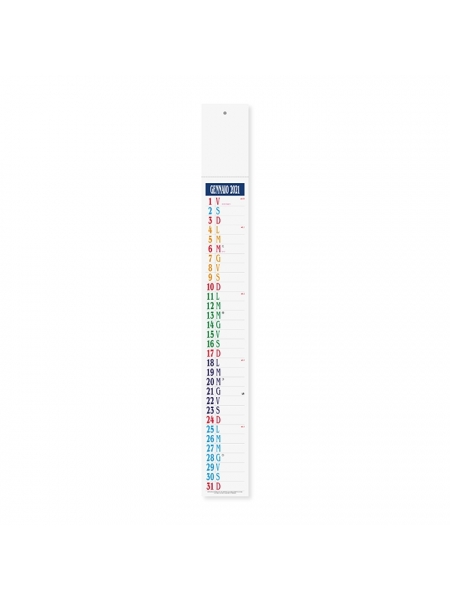 Calendari Mini Silhouette Multicolor cm. 5,8x47