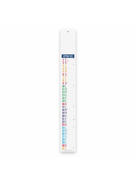 Calendari Mini Silhouette Multicolor cm. 5,8x47