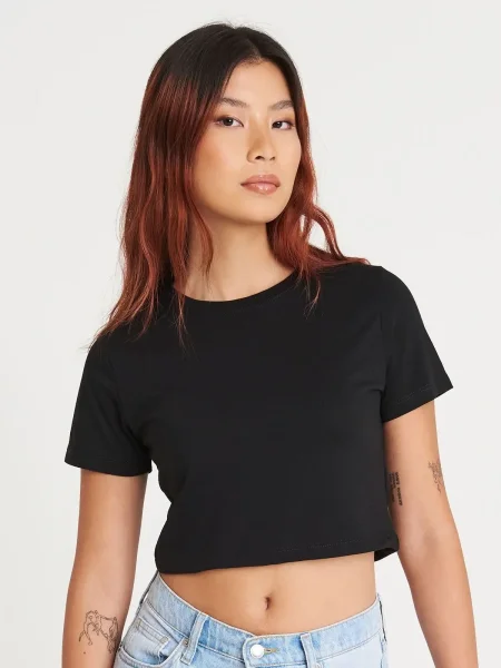 T-Shirt Girlie Tri-Blend Cropped T Just Ts