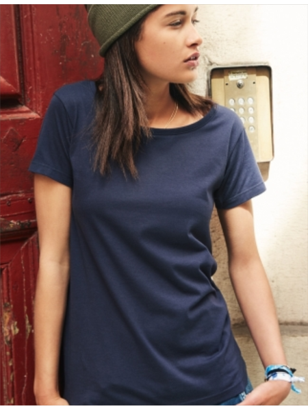 T shirt donna da personalizzare girocollo in cotone organico
