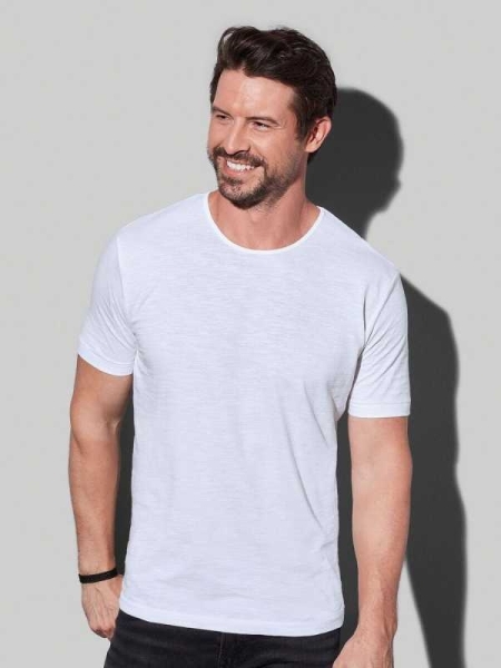 Maglietta da uomo personalizzabile Stedman Shawn Slub Crew Neck