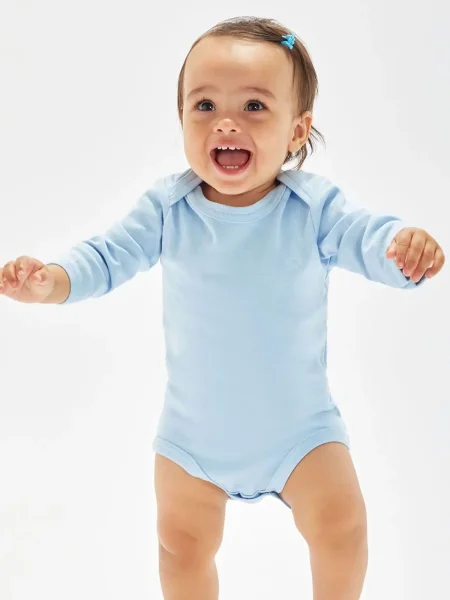 Body neonato personalizzabile BabyBugz Organic Baby Long Sleeve Bodysuit