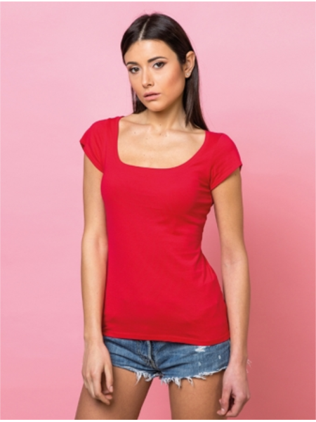 T-shirt con scollatura tonda lady