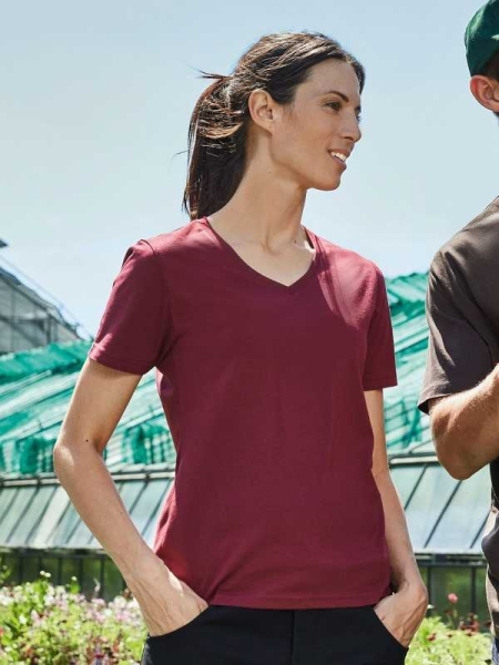 Maglietta da donna personalizzata James & Nicholson Ladies' Bio workwear T-Shirt