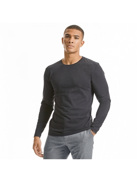 T-shirt Men's Pure Organic L/S Tee NEW Russel