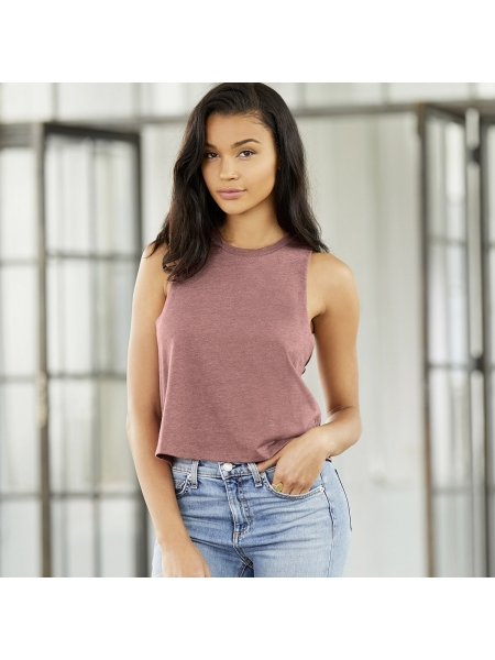Canotta Women's Racerback Cropped Tank Bella Canvas