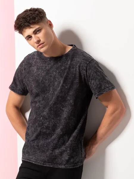 Maglietta unisex personalizzata Skinnifit Washed Band T