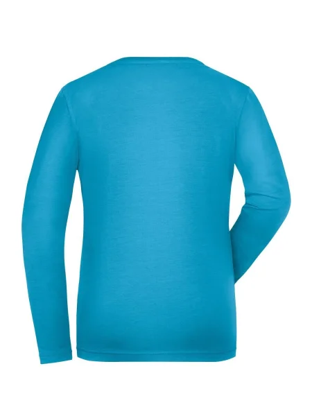 maglietta-da-donna-personalizzata-james-nicholson-ladies-bio-stretch-longsleeve-work-solid-turquoise-83.webp