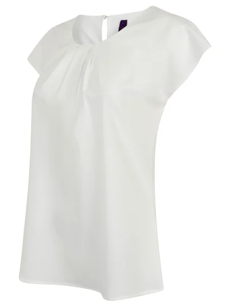 t-shirt-donna-personalizzata-henbury-ladies-pleat-front-s-s-blouse-white-16.webp