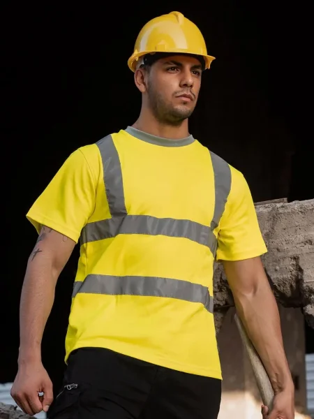 T-Shirt Hi-Viz Poly-Cotton Shirt Korntex