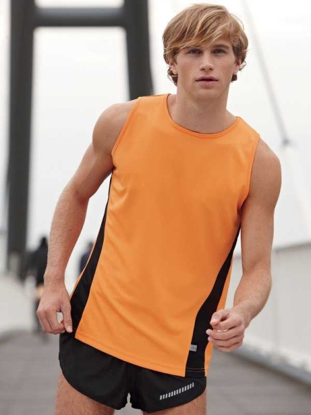 Canotta sportiva da uomo personalizzata James & Nicholson Men's Running Tank