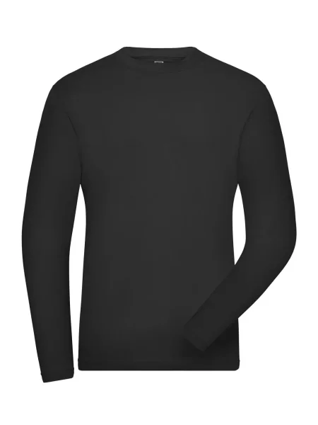 maglietta-da-uomo-personalizzata-james-nicholson-mens-bio-stretch-longsleeve-work-solid-black-5.webp