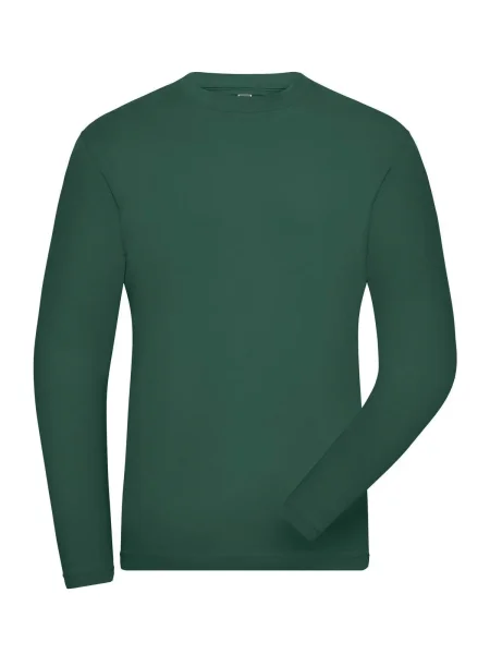 maglietta-da-uomo-personalizzata-james-nicholson-mens-bio-stretch-longsleeve-work-solid-dark-green-11.webp
