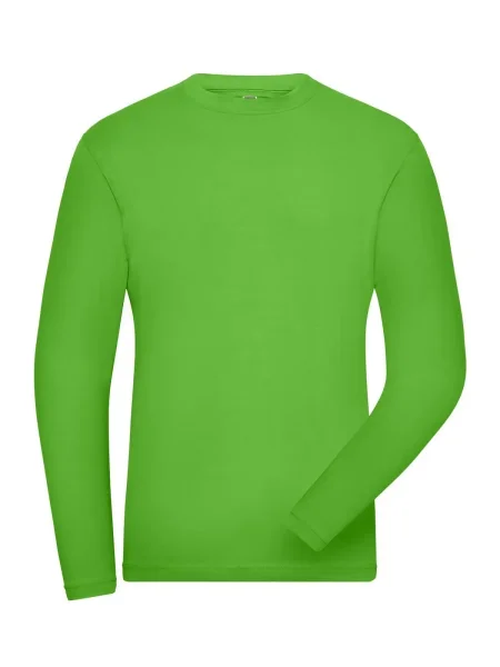 maglietta-da-uomo-personalizzata-james-nicholson-mens-bio-stretch-longsleeve-work-solid-lime-green-12.webp