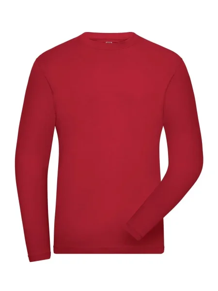 maglietta-da-uomo-personalizzata-james-nicholson-mens-bio-stretch-longsleeve-work-solid-red-7.webp