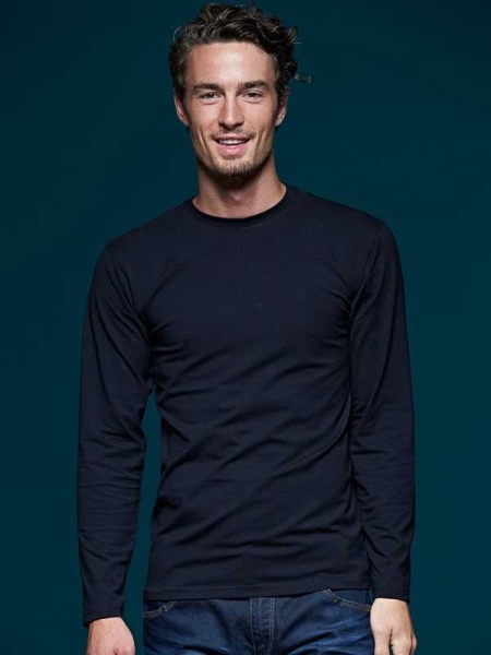 Maglietta da uomo personalizzata James & Nicholson Elastic-T Long-Sleeved