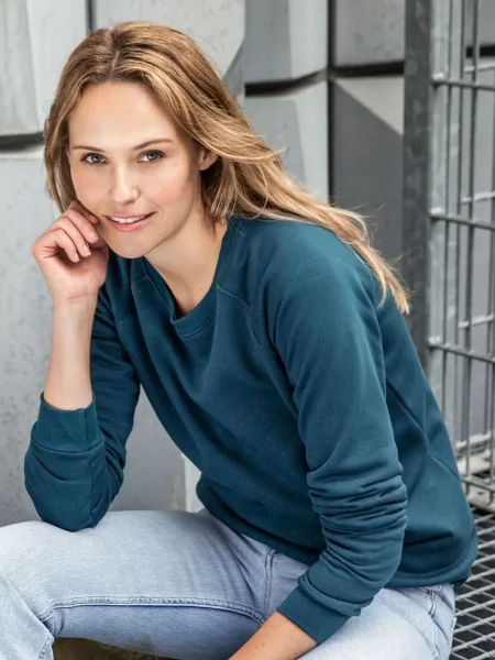 Felpa da donna personalizzata James & Nicholson Basic Sweat Lady