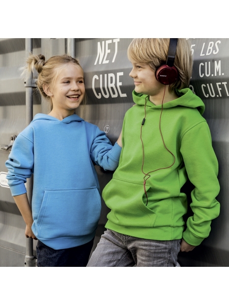 Felpa da bambino personalizzata James & Nicholson Basic-Hoody Children