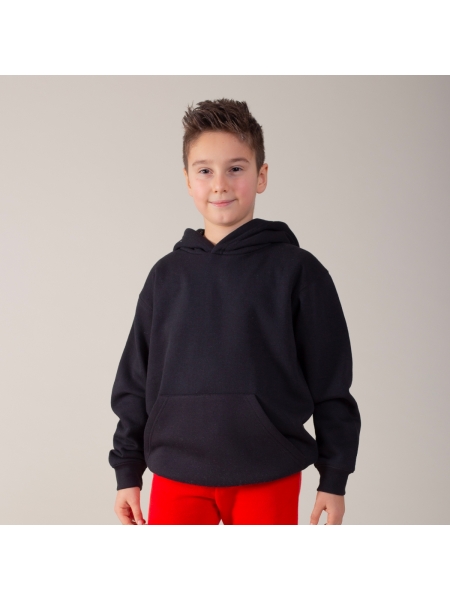 Felpa Kids Hooded Black Spider