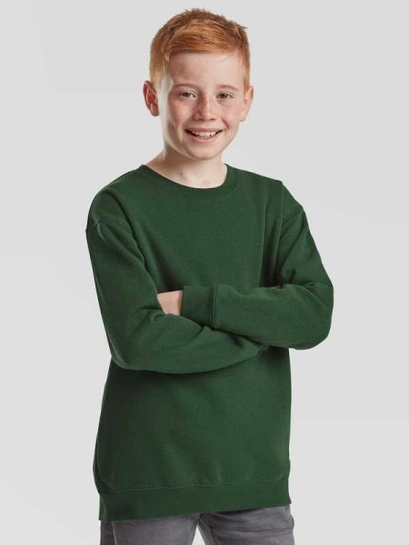 Felpa bambino personalizzata Fruit of the Loom Premium Set-In Sweat