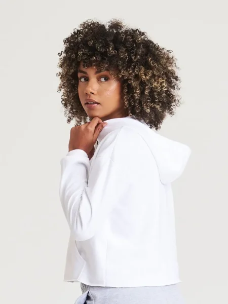Felpa donna personalizzata Just Hoods AWDis Girlie Cropped Hoodie