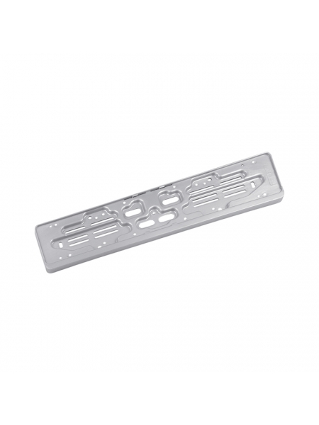 Portatarga auto personalizzato posteriore in Polipropilene silver