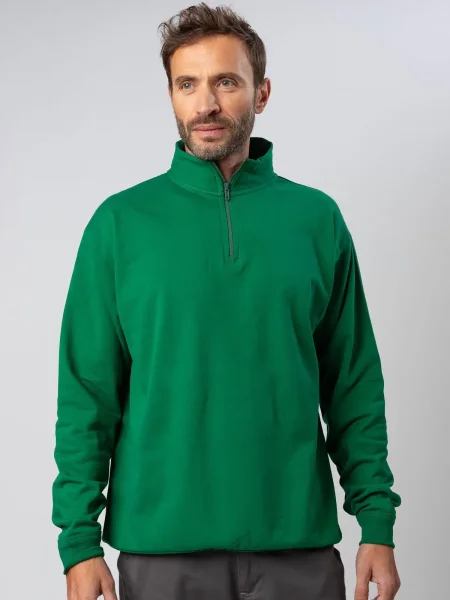 Felpa Half Zip Sweat Colore Italiano