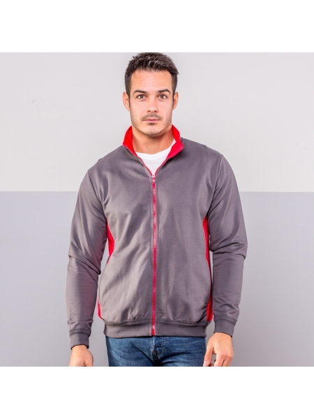 Felpa Contrast jacket sweat Colore Italiano