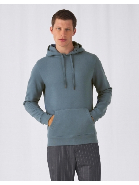 Felpa da uomo personalizzata B&C Collection KING Hooded