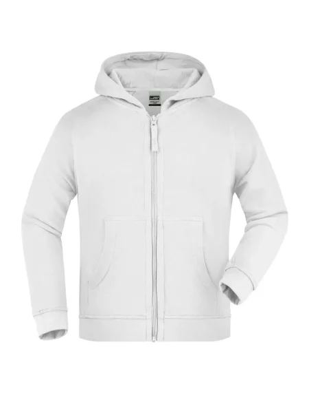 felpa-hooded-jacket-junior-james-nicholson-white-15.webp